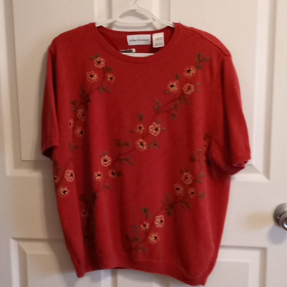 Ladies sweater top Size XL Dusty Rose